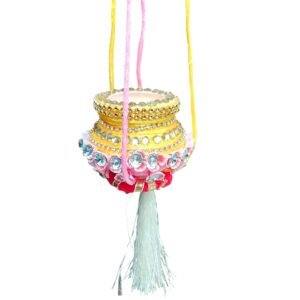 Laddu Gopal Ji Toy Dahi Handi for Krishna Janamasthmi 6cm*6cm*6cm
