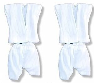 Laddu Gopal Woolen Inner Wear for Suit Pack of 6 Suits White Color (Ladoo Gopal Dress Winter) (Size 0-6 no)