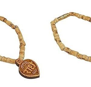 Small Tulsi Mala with Radhaji Locket for Laddoo Gopal (Size 0-5 No) Set of 6 Mala