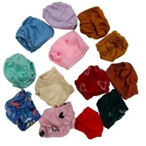 Laddu Gopal Ji Premium Cotton Nappy Chaddi Set (Pack of 6) Multicolor Soft Fabric Bloomer (Chaddi) Set for Kanha Ji
