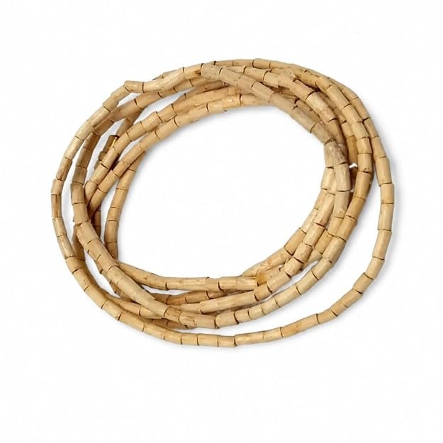 2 Round Pure Tulsi Kanthi Mala for Neck | Sacred Wooden Kanthi Chain for Men & Women | Spiritual Devotional Necklace | Pack of 2 - Image 5