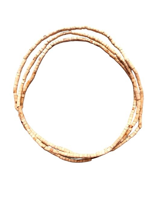 3 Round Pure Tulsi Kanthi Mala for Neck | Sacred Wooden Kanthi Chain for Men & Women | Spiritual Devotional Necklace Pack of 2
