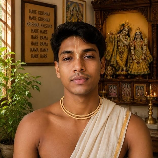 2 Round Pure Tulsi Kanthi Mala for Neck | Sacred Wooden Kanthi Chain for Men & Women | Spiritual Devotional Necklace | Pack of 2 - Image 2